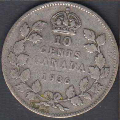 1936 - VG - Canada 10 Cents