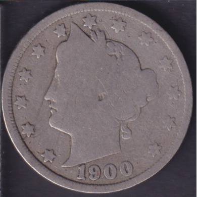 1900 - Good - Liberty Head - 5 Cents