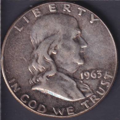 1963 - Fine - Franklin - 50 Cents USA