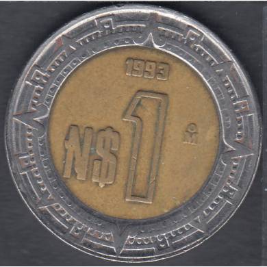 1993 Mo - 1 Peso - Mexico