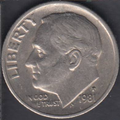 1981 P - Roosevelt - 10 Cents