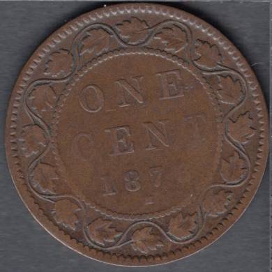 1876 H - VG - Canada Large Cent