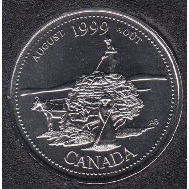 1999 - #8 NBU - Août - Canada 25 Cents