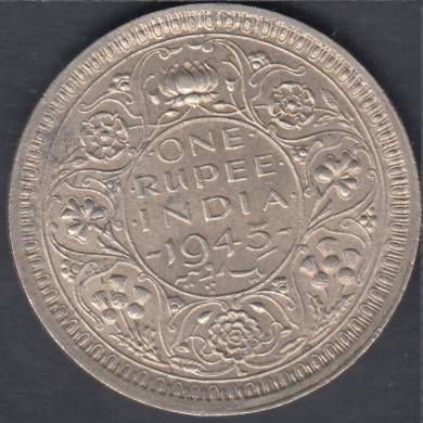 1945 - 1 Rupee - EF - India British