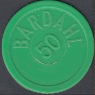 Bardahl 50 - 25¢ Redeemable - Plastic
