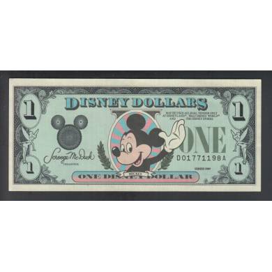 1989 $1 Dollar - Disney