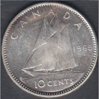 1965 - Unc - Canada 10 Cents