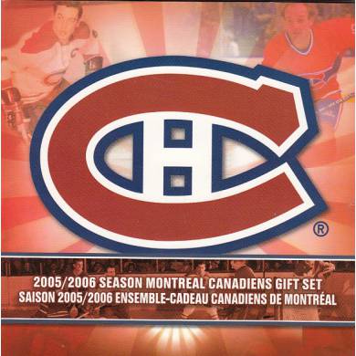 2005 2006 Season Montreal Canadiens Gift Set - 25 cents Coloured - 7 Coins Set
