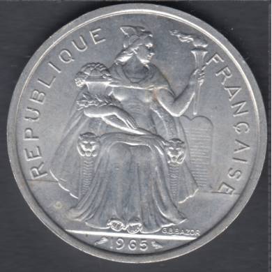 1965 - 5 Francs - French Polynesia - France