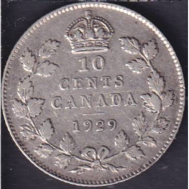1929 - VF/EF - Canada 10 Cents