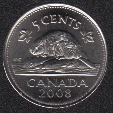 2008 - B.Unc - Canada 5 Cents