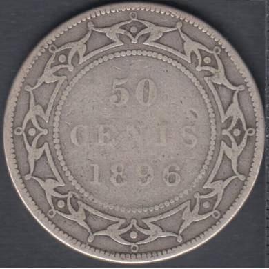 1896 - Good - Large W - 50 Cents - Newfoundland