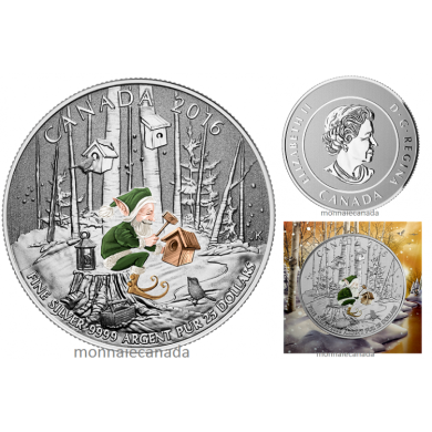 2016 - $25 Fine Silver Coin - Woodland Elf