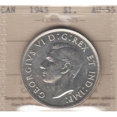 1945 - AU-55 - ICCS - Canada Dollar
