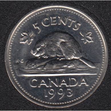 1993 - B.Unc - Canada 5 Cents