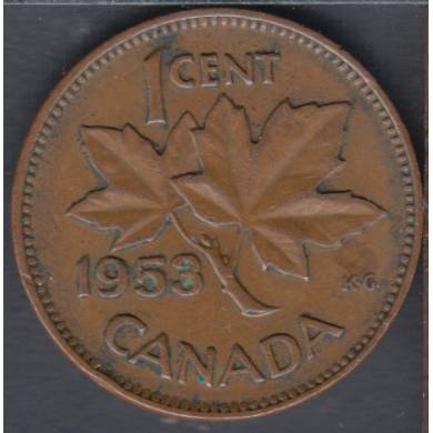 1953 - SF - VF - Canada Cent