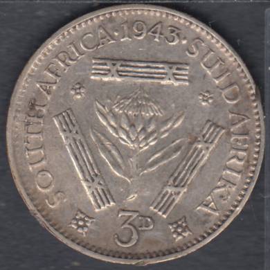 1943 - 3 Pence - South Africa
