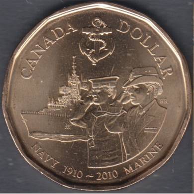 2010 - Choice B.Unc - Centennaire de la Marine - Canada Dollar