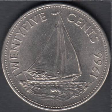 1966 - 25 Cents - Bahamas