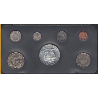 1973 - 7 Coin Proof Set w/ SILVER 5 Dollar - Republic of iberia