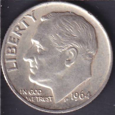 1964 - Roosevelt - 10 Cents USA