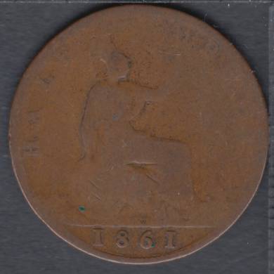 1861 - Half Penny - Grande Bretagne