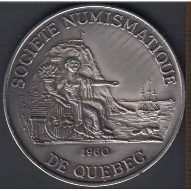 Quebec Socit Numismatique - 1985 - 25 Anni. - Plaqu Argent - 325 pcs - $2 Dollar de Commerce
