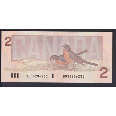 1986 $2 Dollars - UNC - Thiessen Crow - Prfixe BUS