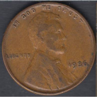 1936 - VG - Lincoln Small Cent USA