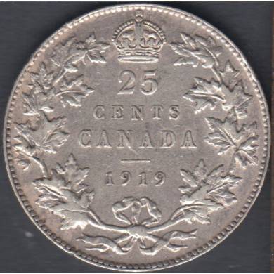 1919 - VF - Canada 25 Cents