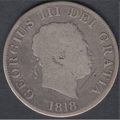 1818 - 1/2 Crown - Grande Bretagne