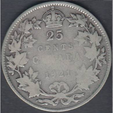 1921 - Good - Canada 25 Cents