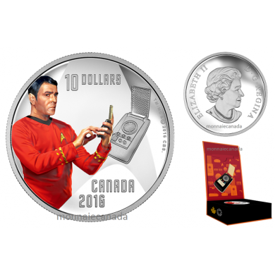 2016 - $10 - 1/2 oz en argent pur  quipage de Star TrekMC - Scotty