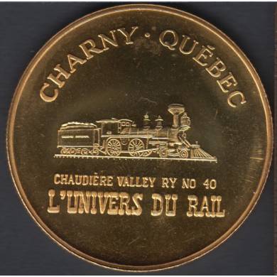 Charny - 1917 - 1987 - Pont de Quebec 70° Ann. Charny - L'Univers du Rail - Gold Plated - 500 pcs With Certificate - $2 Trade Dollar