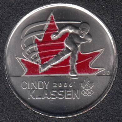 2009 - #6 B.Unc - Cindy Klassen - COL. - Canada 25 Cents
