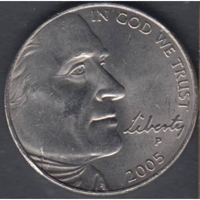 2005 P - Jefferson - American Bison - 5 Cents