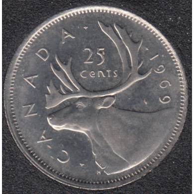 1969 - B.Unc - Canada 25 Cents