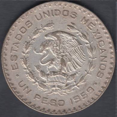 1959 Mo - 1 Peso - Mexique