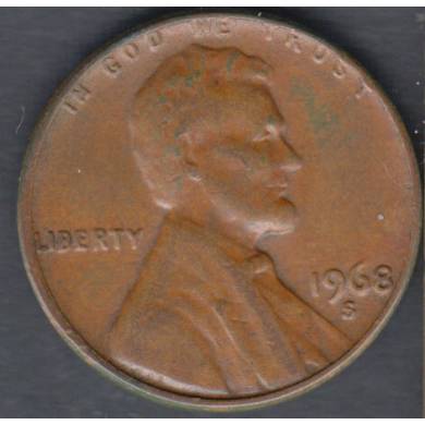 1968 S - AU - UNC - Lincoln Small Cent