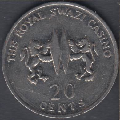 Casino - The Royal Swazi Casino - Swaziland (Eswatini) - 20 Cents