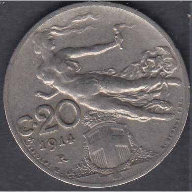 1914 R - 20 Centisimi - Italie