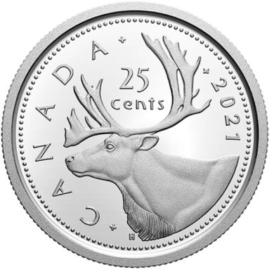 2021 - Proof - Argent Fin - Canada 25 Cents