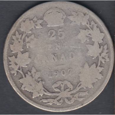1907 - A/G - Canada 25 Cents