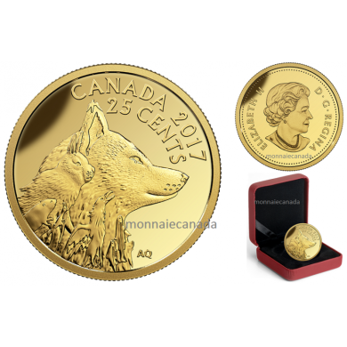 2017 - 25 - 0.5 g Pure Gold Coin  Predator vs. Prey Series: Inuit Arctic Fox