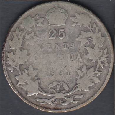 1931 - VG - Canada 25 Cents