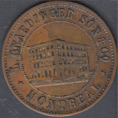 1852 - EF - Gnaedinger Son & Co. Montreal BR- 574 (Breton)