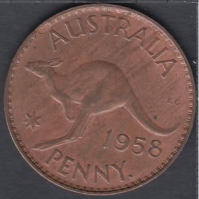 1958 - 1 Penny - Unc - Australia