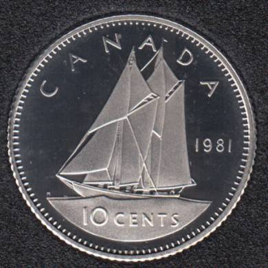 1981 - Proof - Canada 10 Cents
