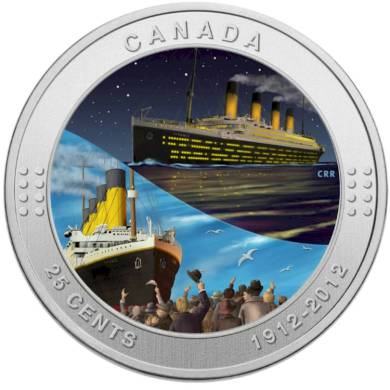 2012 - Titanic - 25 cents