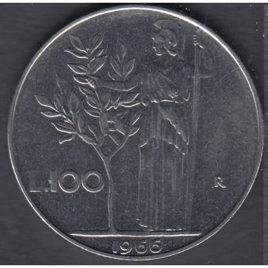 1966 R - 100 Lire - Italie